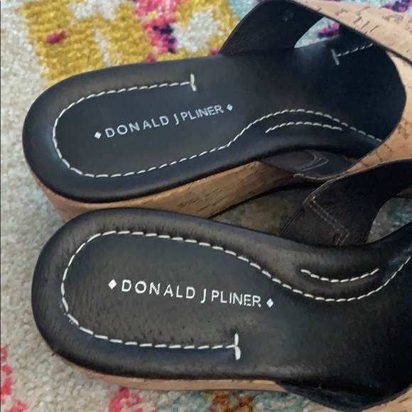 Donald J Pliner Suza Cork Platform Wedge Sandals - Picture 2 of 8